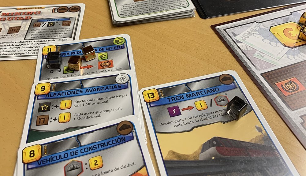 Cartas azules Terraforming Mars