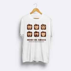 Camiseta Mono de Juegos Blanca