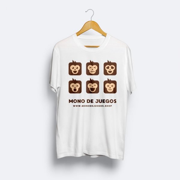 Camiseta Mono de Juegos Blanca