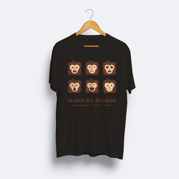 Camiseta Mono de Juegos Negra