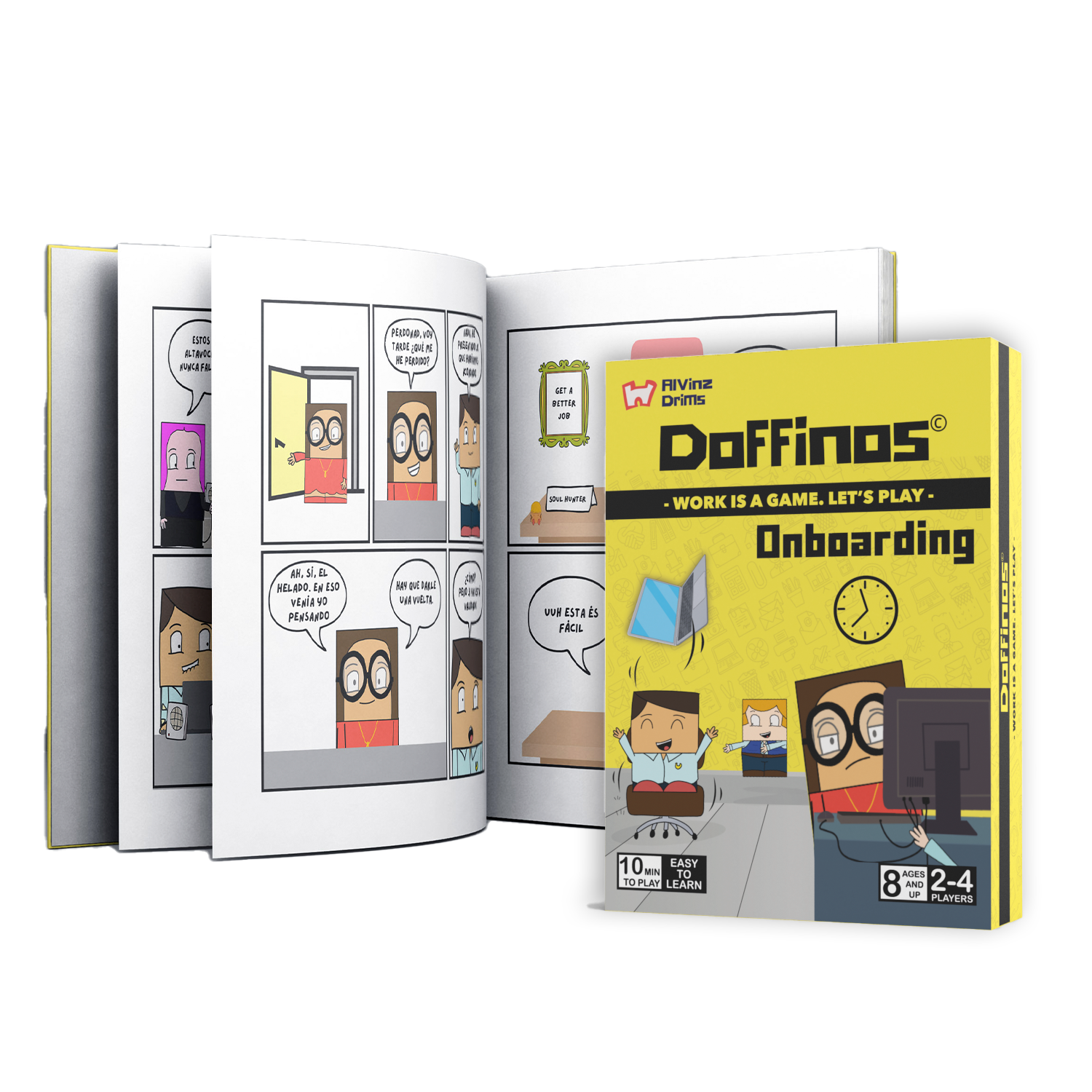 Portada de Pack Doffinos - Juego + Cómic
