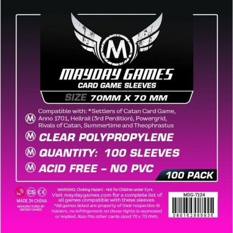 Fundas Mayday Small Square Card Sleeve 70×70 (100 unidades)