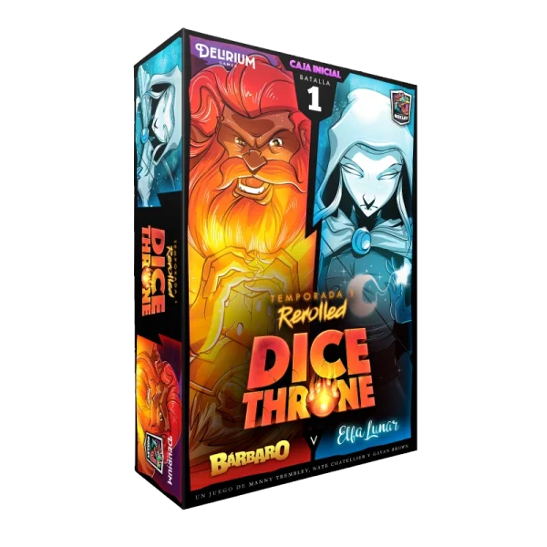 Dice Throne: Bárbaro vs Elfa Lunar