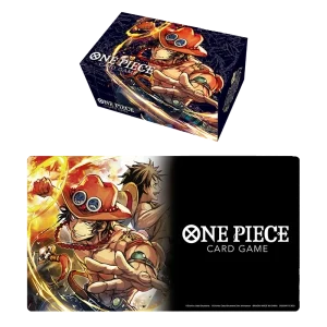 Tapete y Caja de mazo Oficial One Piece Portgas.D.Ace