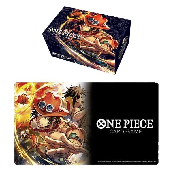 Tapete y Caja de mazo Oficial One Piece Portgas.D.Ace