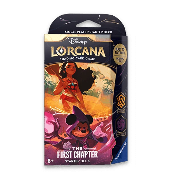 The First Chapter Mazo de inicio Disney Lorcana - Amber / Amethyst (Vaiana / Mickey)