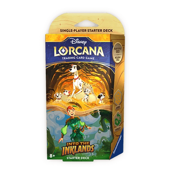 Into the Inklands Mazo de inicio Disney Lorcana - Amber / Emerald (Pongo / Peter Pan)