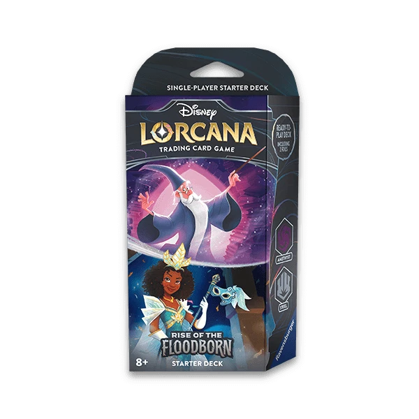 Rise of the Floodborn Mazo de inicio Disney Lorcana - Amethyst / Steel (Merlín / Tiana)