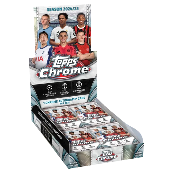 Topps 2024-25 Chrome UEFA Hobby Box