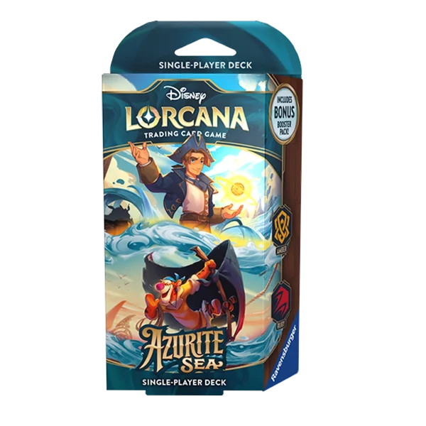 Azurite Sea Mazo de inicio Disney Lorcana - Ruby / Amber