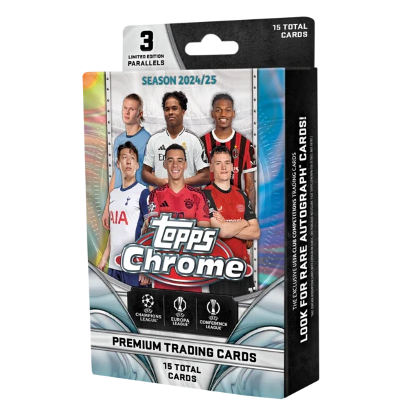 Topps 2024-25 Chrome UEFA Club Competitions Hanger