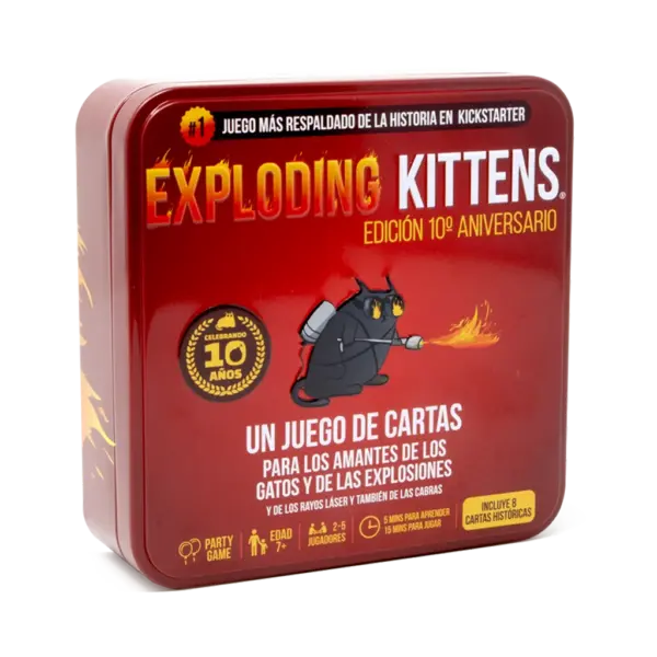 Exploding Kittens Edición 10º Aniversario