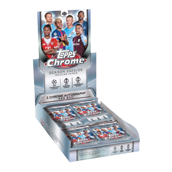 2025-26 Topps Chrome UEFA Hobby Box